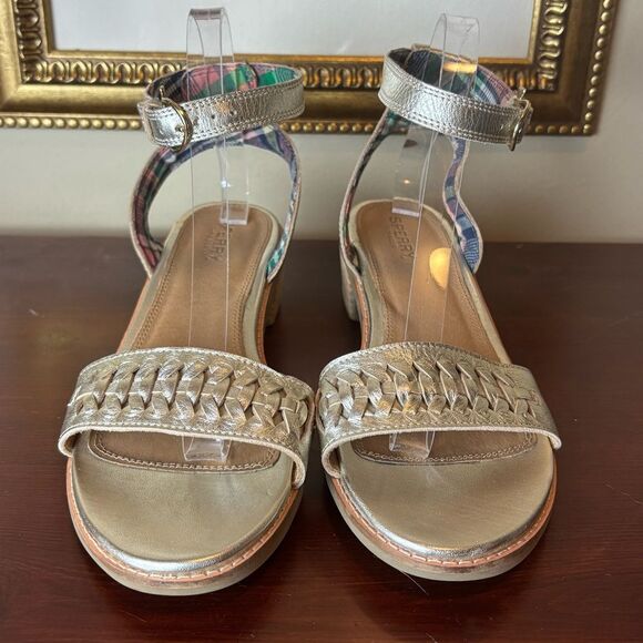 Sperry Women's Seaport City Sandal Ankle Strap Woven Leather Sandal Size 9.5 NEW - Picture 9 of 15
